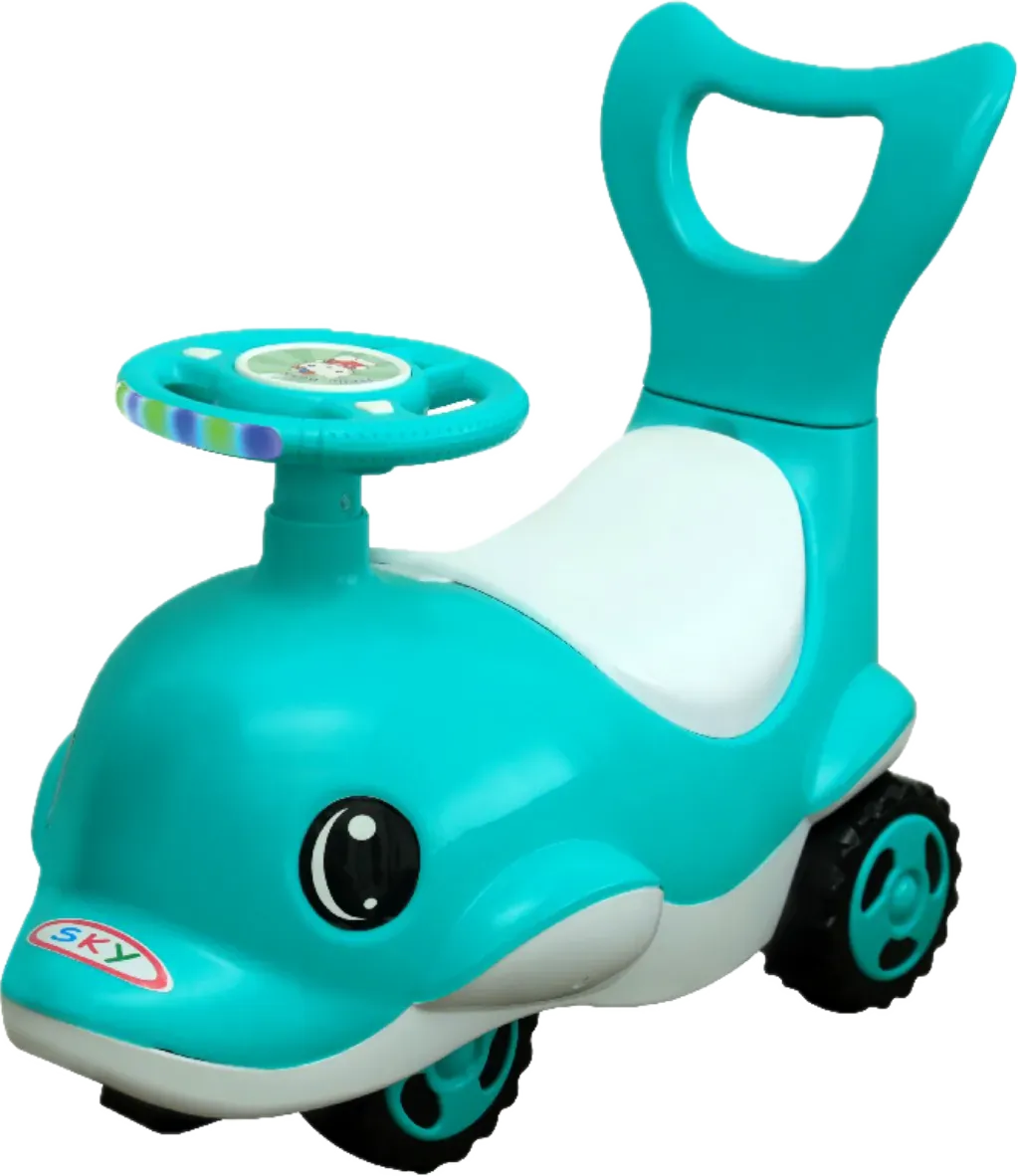 Dolphin - Funfizz Toys rider in Teal Blue