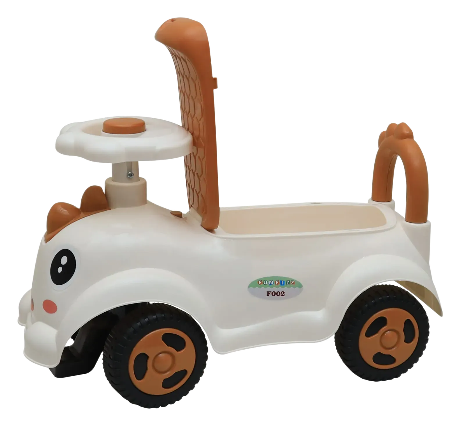 Diano · F002 - Funfizz Toys rider in White & Brown